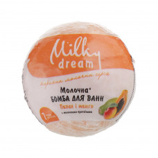 Бомбочка для ванни Milky Dream Молочна Папая і манго з молочними протеїнами 100 г (4820205300639)