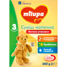 Дитяча суміш Milupa 3 Дитяче молочко 600 гр (5900852025532)