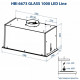 Витяжка кухонна Minola HBI 6673 WH GLASS 1000 LED Line