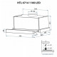 Витяжка кухонна Minola HTL 6714 BL 1100 LED