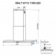 Витяжка кухонна Minola Slim T 6712 WH 1100 LED