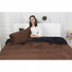 Постільна білизна MirSon Сатин Premium Dark Chocolate 0211+0055 143х210 (2200000689252)