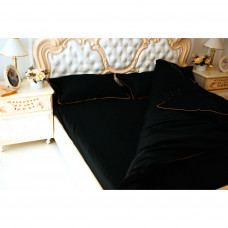 Постільна білизна MirSon Сатин Premium Corner Black Pearl 160x220 (2200001484344)