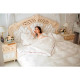 Постільна білизна MirSon Сатин Premium Corner Moko White 2х160х220 (2200001717664)
