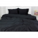 Простирадло MirSon Сатин Premium 0055 Black Pearl 180х220 см (2200001729704)
