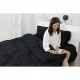 Простирадло MirSon Сатин Premium 0055 Black Pearl 180х220 см (2200001729704)