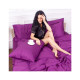 Постільна білизна MirSon Сатин 0846 Lilac 220х240 King Size (2200002025867)