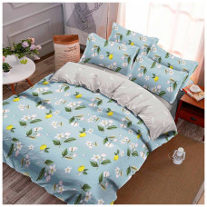 Постільна білизна MirSon Бязь Premium 17-0374 Flowers Євро (2200002668521)