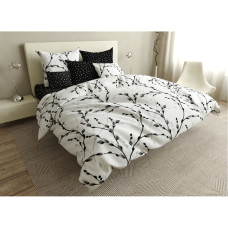 Постільна білизна MirSon Бязь Premium 17-0413 Cats on the willow King Size (2200002948791)