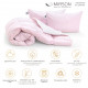 Ковдра MirSon Набір №2167 Bio-Pink Зима 90% пух ковдра 140х205+подушки (2200003022414)