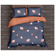 Постільна білизна MirSon Бязь Premium 17-0442 Blue orange 143х210 (2200003073997)