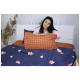 Постільна білизна MirSon Бязь Premium 17-0442 Blue orange 200х220 (2200003074017)