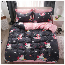Постільна білизна MirSon Бязь Premium 17-0490 Unicorn King Size (2200003464740)