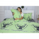 Постільна білизна MirSon Бязь 17-0515 Noble deers lime King Size (2200003642384)