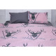 Постільна білизна MirSon Бязь 17-0516 Noble deers pink Односпальний (2200003644364)