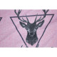 Постільна білизна MirSon Бязь 17-0516 Noble deers pink Односпальний (2200003644364)