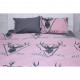 Постільна білизна MirSon Бязь 17-0516 Noble deers pink King Size (2200003644661)