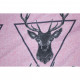 Постільна білизна MirSon Бязь 17-0516 Noble deers pink King Size (2200003644661)