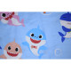 Постільна білизна MirSon Бязь 17-0521 Sharks blue Двоспальний (2200003655773)