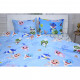 Постільна білизна MirSon Бязь 17-0521 Sharks blue King Size (2200003656060)