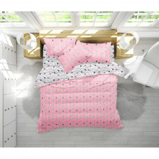 Постільна білизна MirSon Бязь 17-0528 Bunnies pink Дитячий (2200003671711)