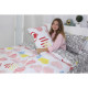 Постільна білизна MirSon Бязь 17-0532 Bright hearts 200х220 (2200003782240)