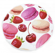 Рушник MirSon пляжний №5075 Summer Time Fruit Macaroons 150x150 см (2200003947830)