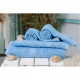 Рушник MirSon набір банних 5072 Elite SoftNess Cornflower 40х70, 50х90, 70 (2200003975642)