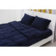 Постільна білизна MirSon Велюр Winter Frost 28-0006 Navy blue Velvet Двоспальний (2200003998825)