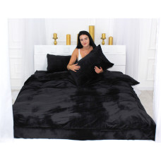 Постільна білизна MirSon Велюр Winter Frost 28-0007 Black Velvet Євро (2200004000466)
