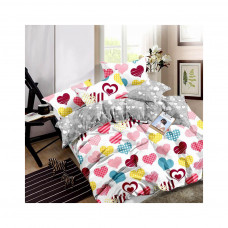Постільна білизна MirSon Бязь 17-0532-1 Bright hearts 2х143х210 (2200004090283)