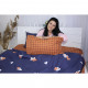 Постільна білизна MirSon Бязь Ranforce Elite 17-0442 Blue orange 175х210 (2200004671642)