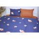 Постільна білизна MirSon Бязь Ranforce Elite 17-0442 Blue orange 175х210 (2200004671642)