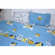 Постільна білизна MirSon Бязь Ranforce Elite 17-0518 Cat-dog blue Двоспальний (2200004672175)