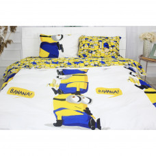 Постільна білизна MirSon Бязь Ranforce Elite 17-0506 Minions 175х210 двоспальний (2200004672489)