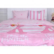 Постільна білизна MirSon Бязь Ranforce Elite 17-0110 Pink Pantere 160х220 (2200004695105)