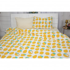 Постільна білизна MirSon Бязь Ranforce Elite 17-0531 Striped Lemon King Size (2200004706757)