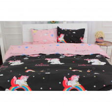 Постільна білизна MirSon Бязь Ranforce Elite 17-0490 Unicorn King Size (2200004706986)
