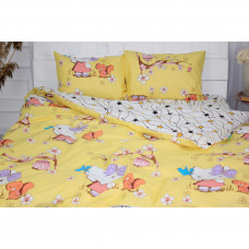 Постільна білизна MirSon Бязь Ranforce Elite 17-0524 Kitty Сімейний 160x220 (2200004733074)