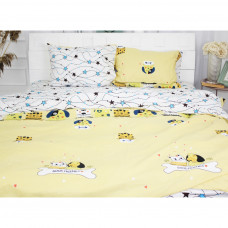 Постільна білизна MirSon Бязь Ranforce Elite 17-0517 Cat-dog Сімейний 160x220 (2200004733166)