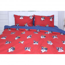 Постільна білизна MirSon Бязь Ranforce Elite 17-0568 Kings of dogs 2х160х220 (2200004733487)
