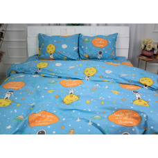 Постільна білизна MirSon Бязь Ranforce Elite 17-0426 Little astronaut Сімейний (2 x 160x220) (2200004733876)
