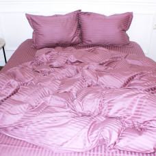 Підковдра MirSon Satin Stripe 30-0008 Smoky Pink 110х140 см (2200005250419)