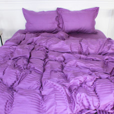 Підковдра MirSon Satin Stripe 30-0009 Purple 160х220 см (2200005250853)