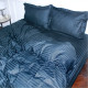 Постільна білизна MirSon SatinStripe 30-0021DarkBlue 220х240 King Size (2200005255780)