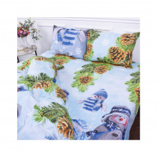 Простирадло MirSon Ranforce Elite Бязь Snowman 200x220 см (2200005568095)