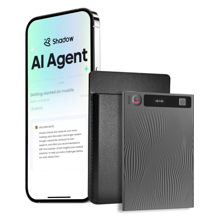 Цифровий диктофон Mobvoi TicNote with IA Shadow 64GB Black (NE-79)