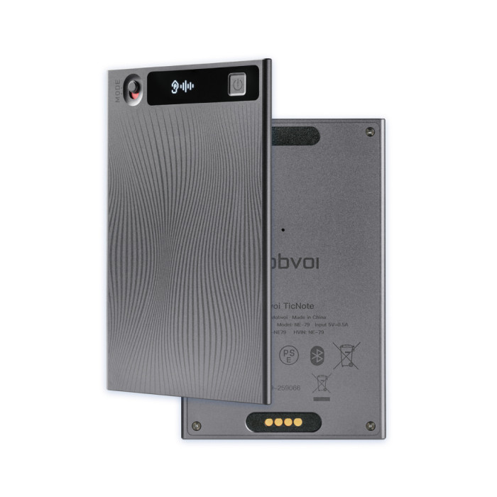 Цифровий диктофон Mobvoi TicNote with IA Shadow 64GB Black (NE-79)