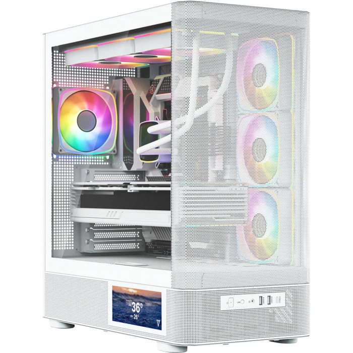 Корпус для ПК Modecom VOLCANO AQ400 ARGB LCD 6,2 (MC-A-AQ400-4FA-W)