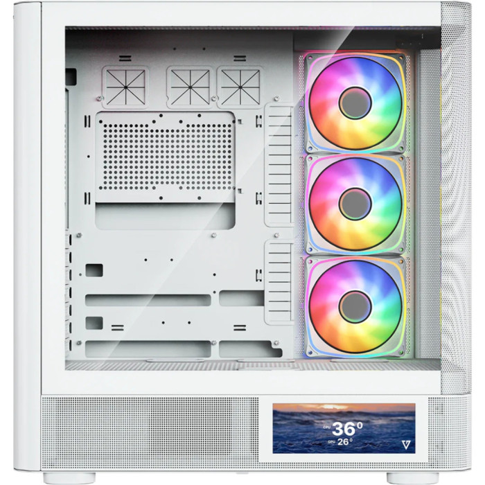 Корпус для ПК Modecom VOLCANO AQ400 ARGB LCD 6,2 (MC-A-AQ400-4FA-W)